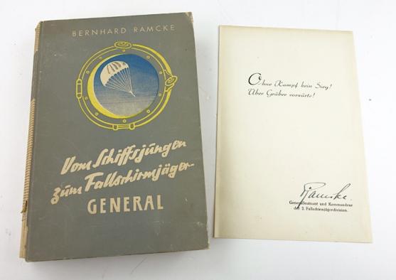 General Bernard Ramcke Book and Autograph