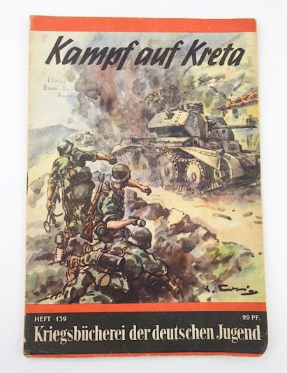 Kampf um Kreta Hitler-Jugend reading Book