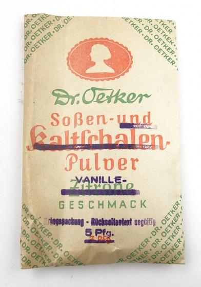 Wartime Dr.Oetker Vanilla Powder Packaging