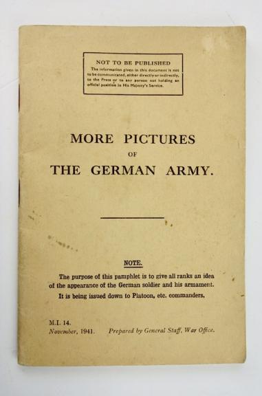 British WW2 Booklet  Recognize German Uniforms