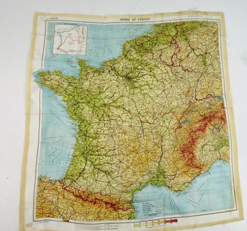 British/US Silk Escape Map France