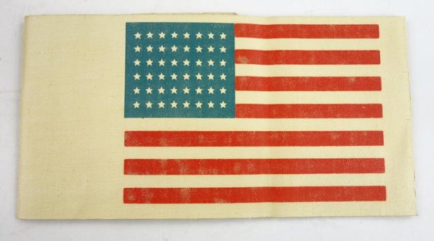 US WW2 Invasion 48 Star Flag Armband