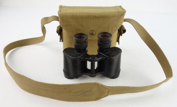 British WW2 Binoculars in Case