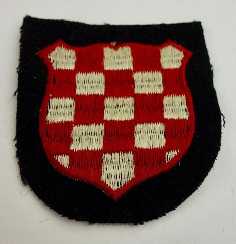 Croation WaffenSS Volunteer Sleeve Shield