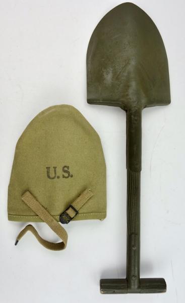 US WW2 T Shovel in original cover