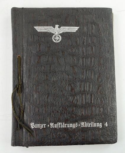 Empty Photo Album Panzer Aufklerungs Abteilung 4