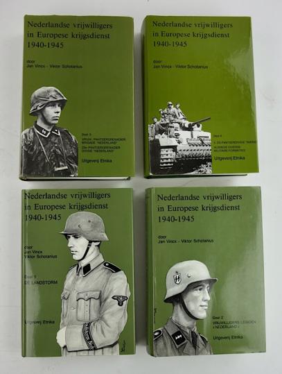 4 Collecters item Books about the Dutch WaffenSS