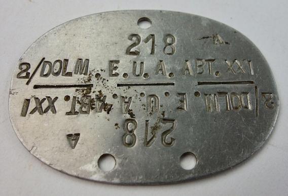 Wehrmacht Dog-Tag (Erkennungs Marke)