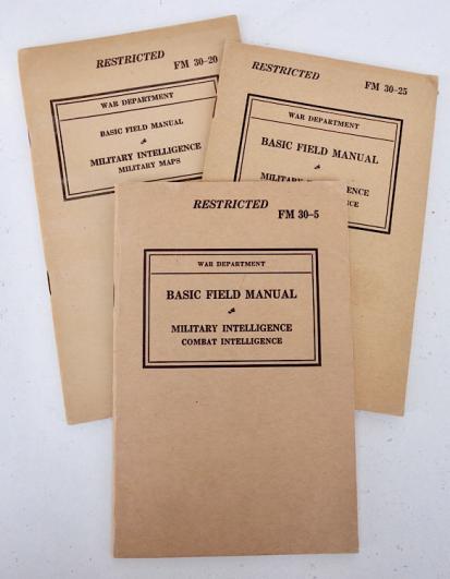 Three US WW2 Field Manuals