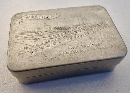 Aluminium little Box with Carl Walther Engraving