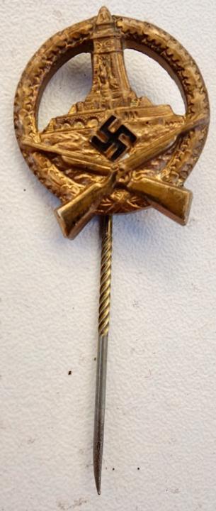 RKB Kyffhäuser Bund Shooting Award Stick Pin Gold