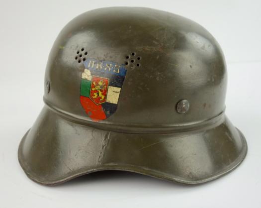 Luftschutz Helmet with Czech Decal