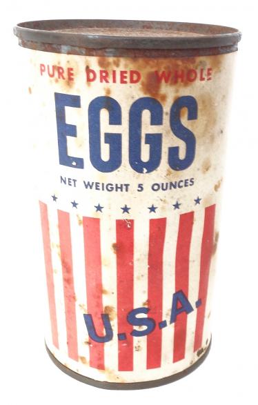 US WW2 Ration Can Whole Dried Eggs