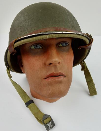 US WW2 Fixed Bail Helmet with Hawley Liner