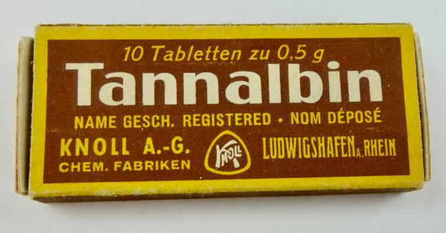 Third Reich era Tannalbin Tablets