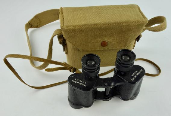 British WW2 Binoculars in Pouch