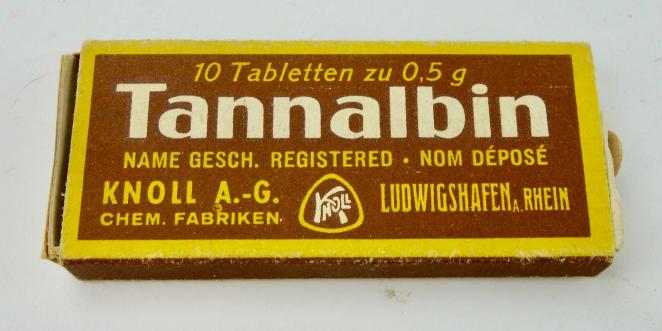 Third Reich era Tannalbin Tablets