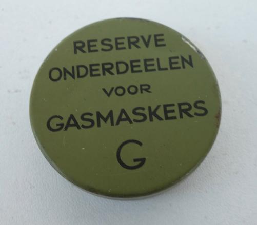 Dutch Gasmask Spare Parts Can