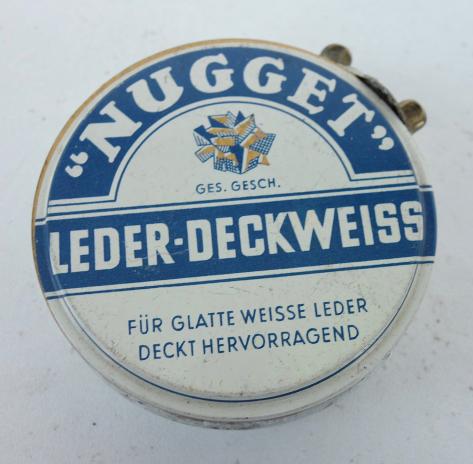 Third Reich era Leather Cream Can