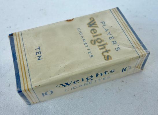 British WW2 Players Weights Cigarettes