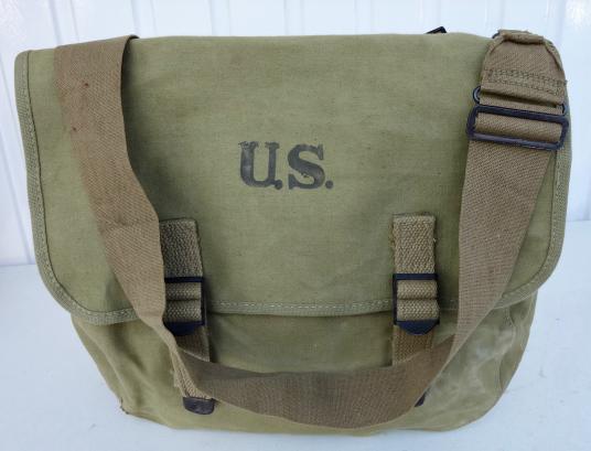 US WW2 Rubberized Musset Bag