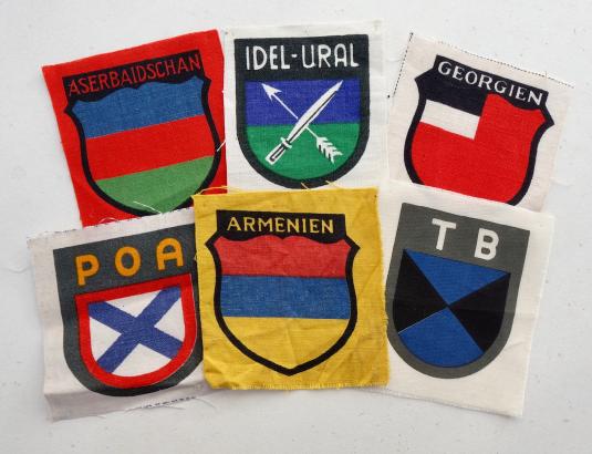 6 Ost Völker Volunteer Arm Shields