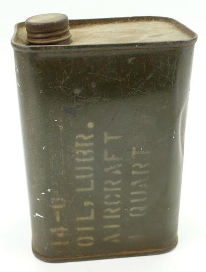 British/US Aircraft Lubrication Oil Can