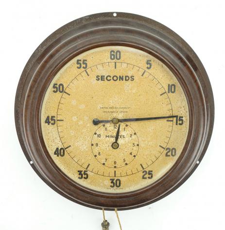 British RAF Airfield Wall Seconds/Minutes Clock