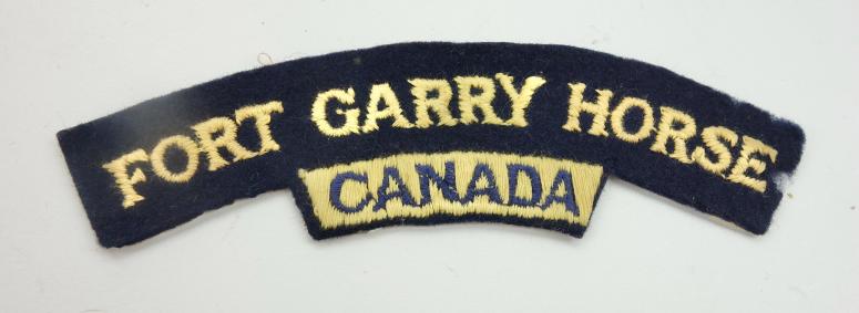 Canadian WW2 Shoulder Title (Fort Garry Horse)