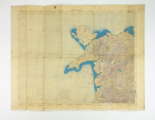 British WW2 RAF Aeronautical Map