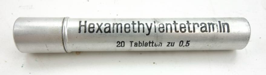 Wehrmacht Medical Medicine in Aluminum Tube