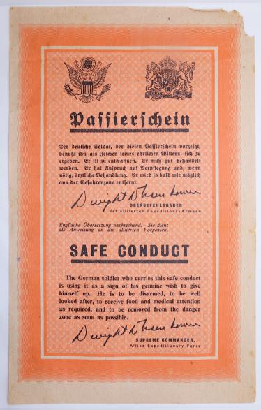 Allied Safe Conduct Flyer