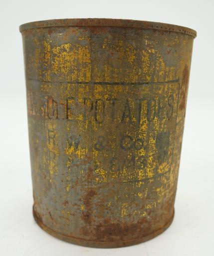 British WW2 metal food can (Potatoes)