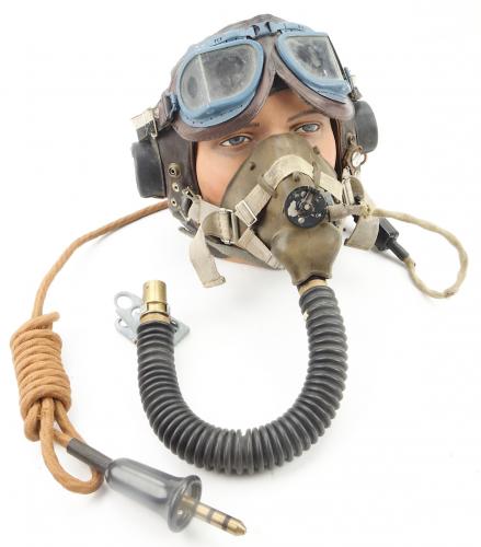 British RAF C Type Cap with G Type Mask and Goggles