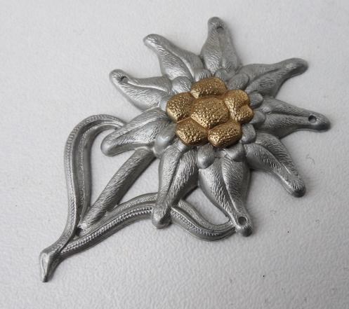 Metal Gebirgsjäger Cap Edelweiss