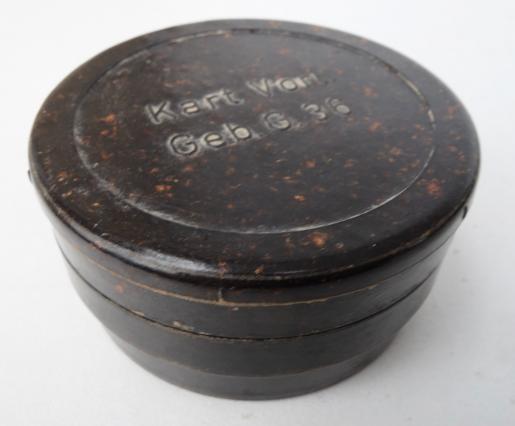 Wehrmacht Bakelite Container Kart. Vorl. Geb. G.36