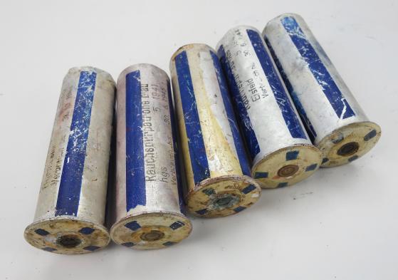 5 Wehrmacht empty Flare Shells (Blue)