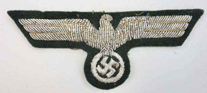 Wehrmacht Embroidered Officers Breast Eagle