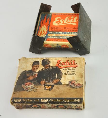 Wehrmacht Esbit Cooker and Fuel Blok in original Box