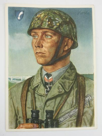 Willrich FJ Postcard Fallschirmjäger Major Koch