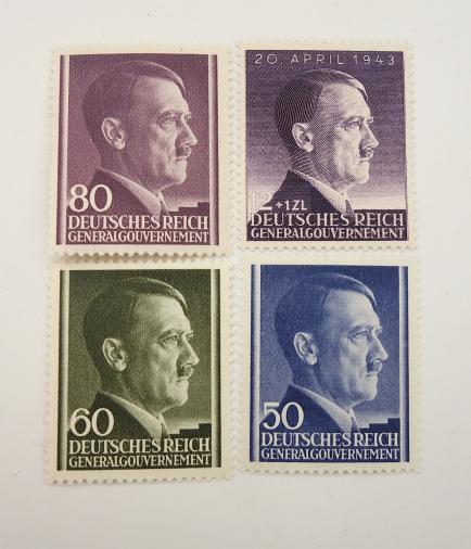 Third Reich Postal Stamps Occupied Poland