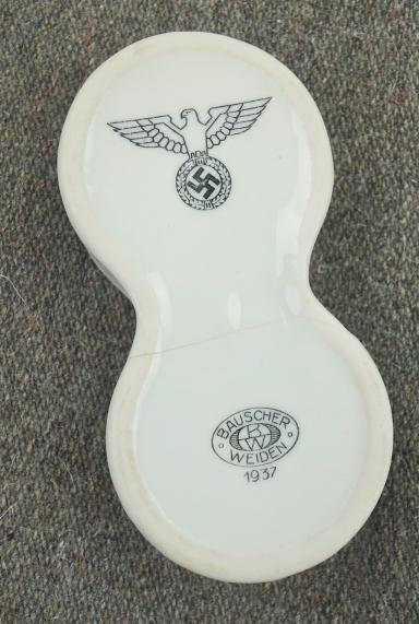 Wehrmacht Porcelain Salt & Pepper messhall Set