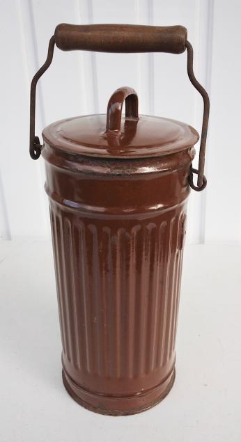 Milk container made from a Wehrmacht M31 Gasmask Cannister