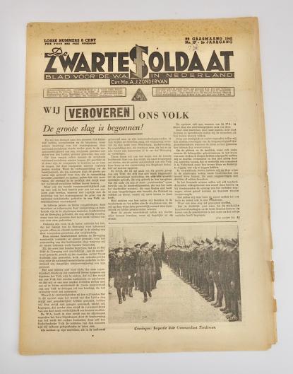 Dutch NSB Newspaper De Zwarte Soldaat