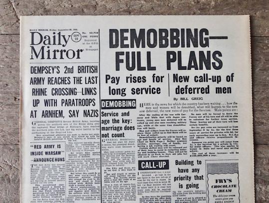 British WW2 News Paper