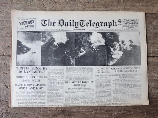 British WW2 News Paper