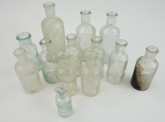 13 Wehrmacht little Medical Bottles