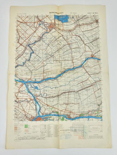 British WW2 Roadmap Dordrecht Holland