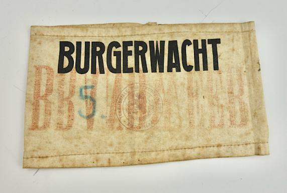 Dutch/Belgium Armband Burgerwacht