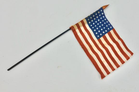 US WW2 48 star Little Flag on pole